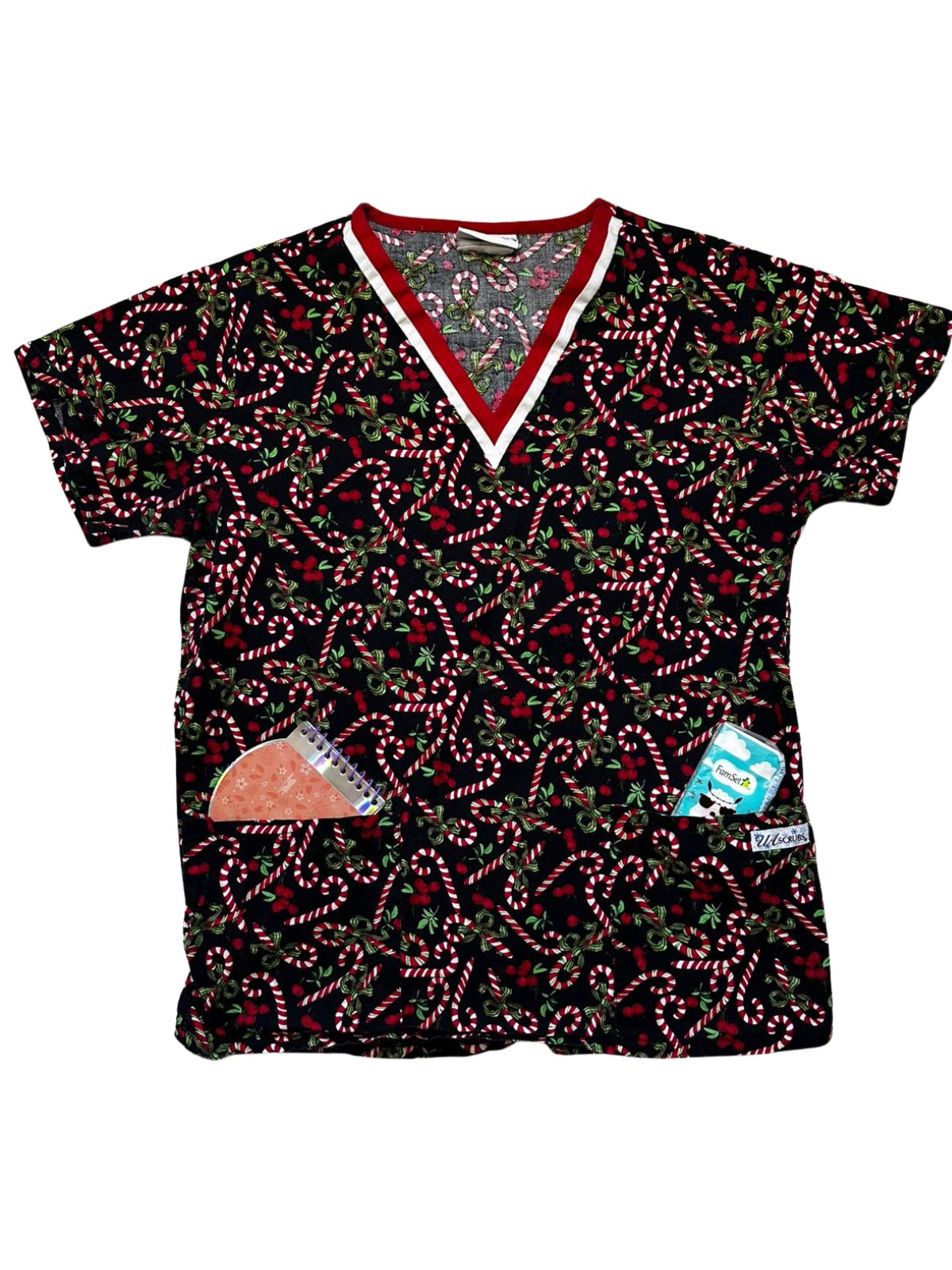Polera UA Scrubs para mujer Talla S semi elástica usada como nueva