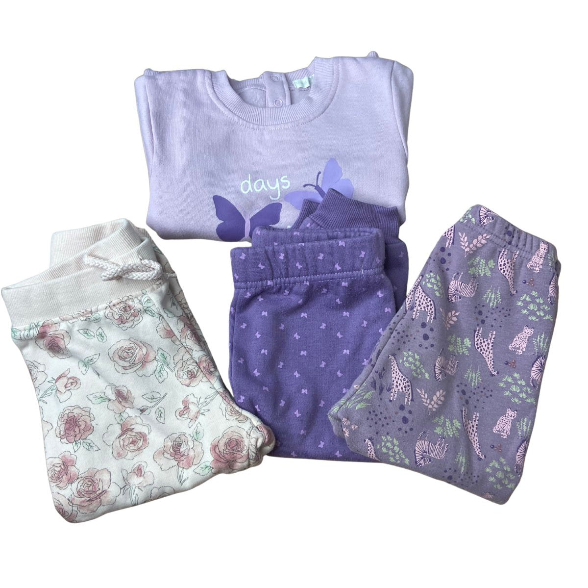 Pack Polerón y 3 Pantalones talla 24 meses